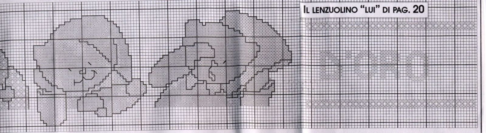 Schema punto croce Lenzuolino marco2