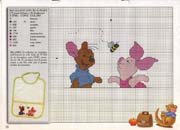 Schema punto croce Personaggi Winnie