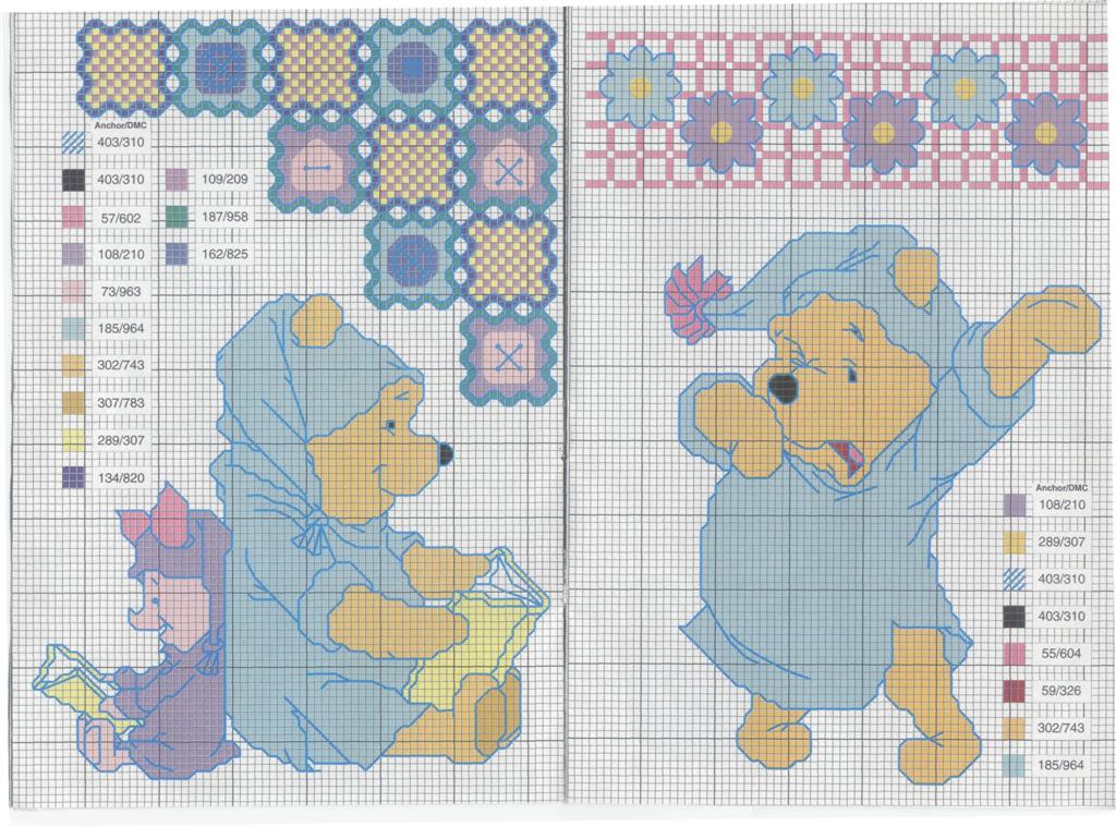 Schema punto croce Pooh21