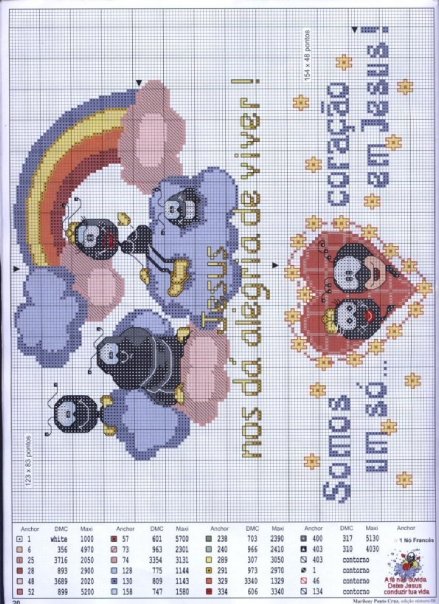 Schema punto croce Allegria di vivere