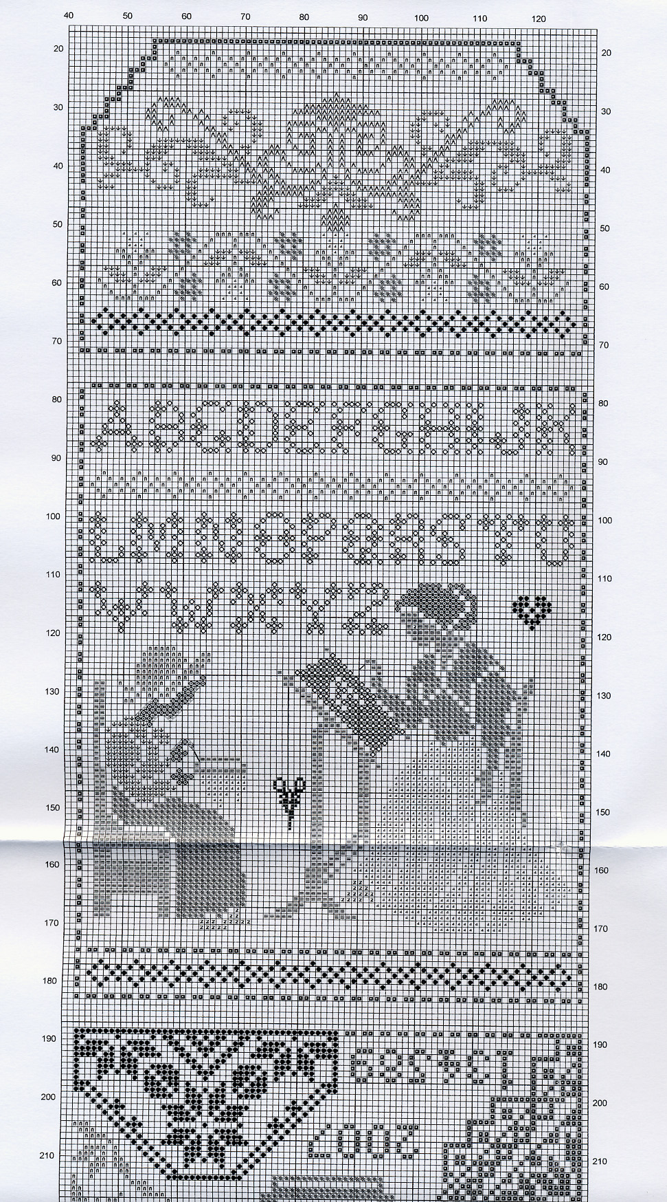 Schema punto croce Arte ricamo 1