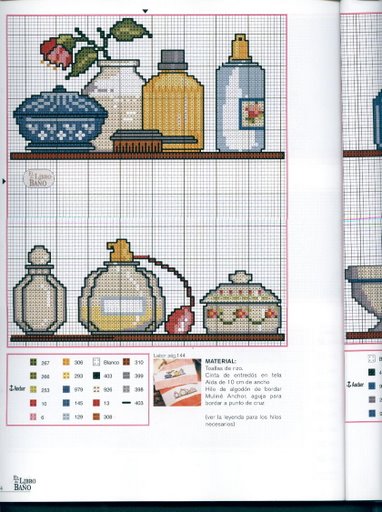 Schema punto croce Bagno 2