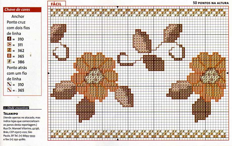 Schema punto croce Bordi a tono 2