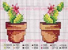 Schema punto croce Cactus 4