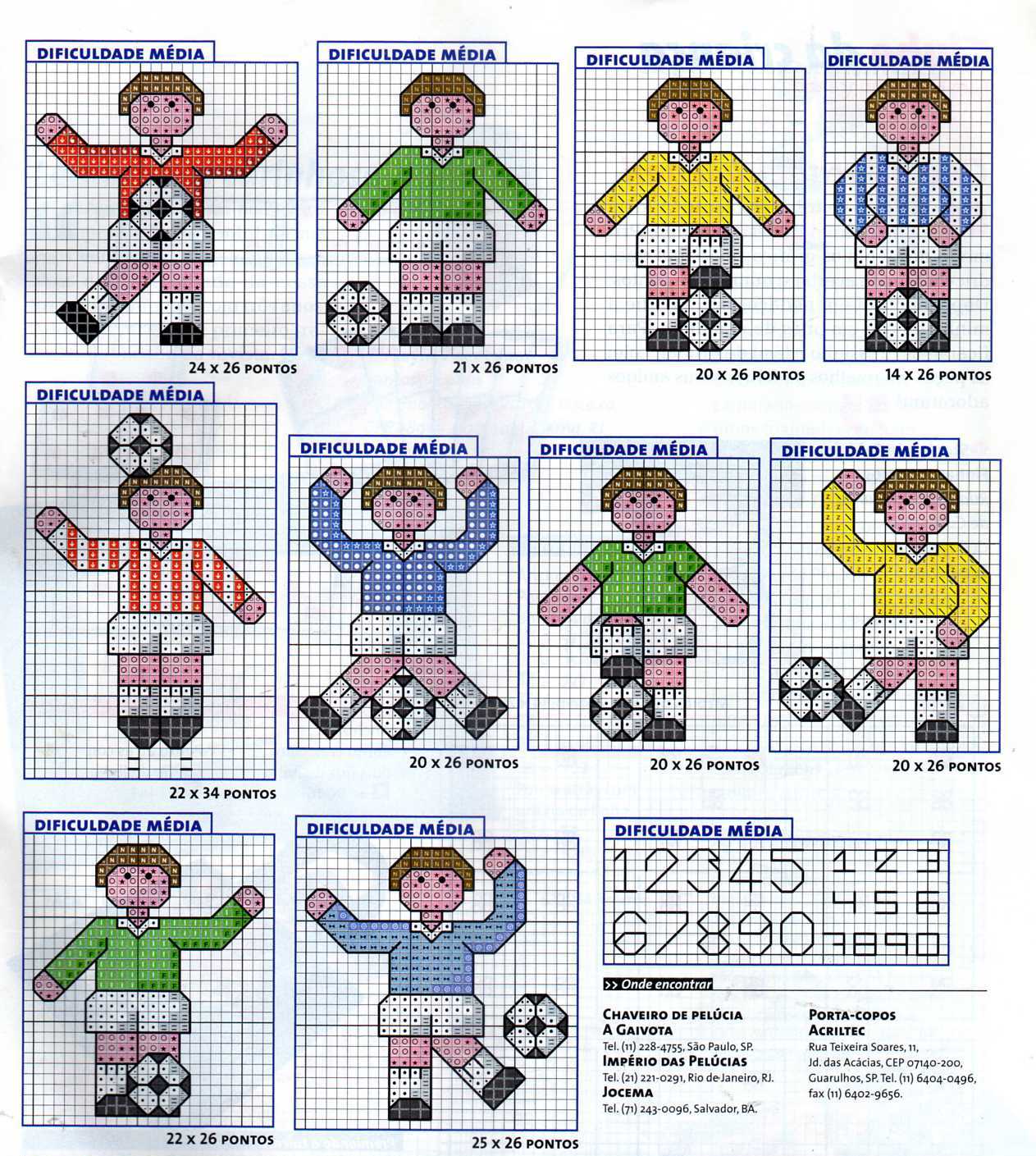 Schema punto croce Calciatori