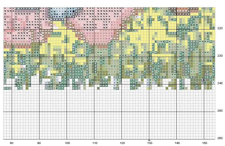 Schema punto croce Cammina con gesu 6