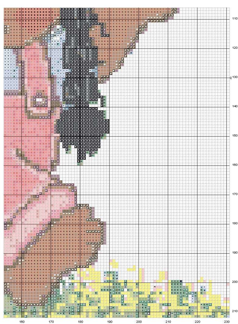 Schema punto croce Cammina con gesu 8