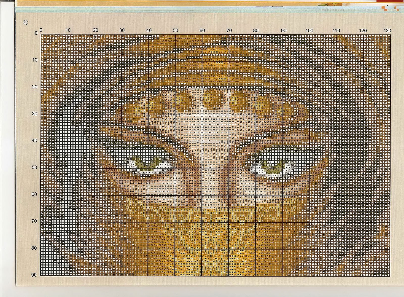 Schema punto croce Chador 1