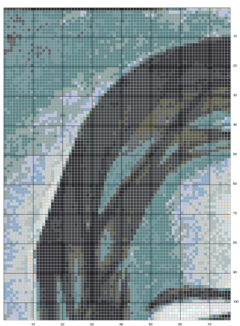 Schema punto croce Cristo 1