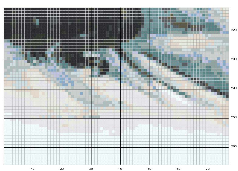 Schema punto croce Cristo 3