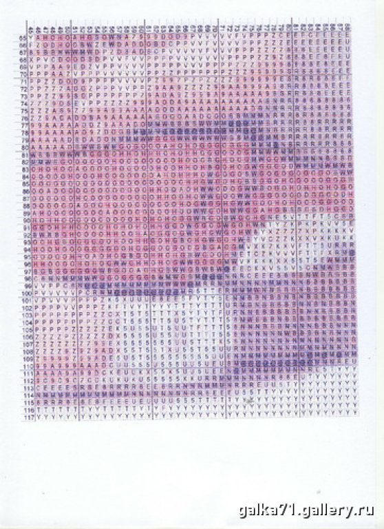 Schema punto croce Pupetta 4