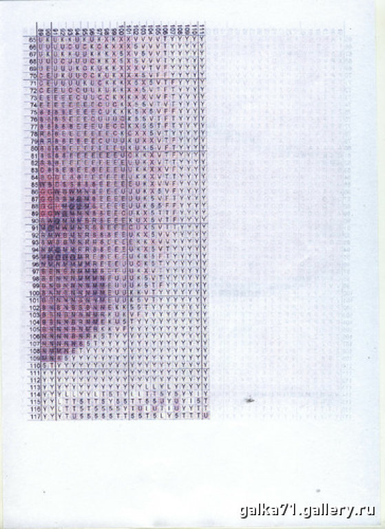 Schema punto croce Pupetta 5