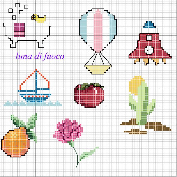 Schema punto croce Schemetti vari 3