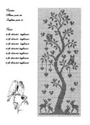 Schema punto croce Albero-monocolore