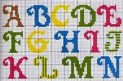 Schema punto croce Alfabeto-colorato-1