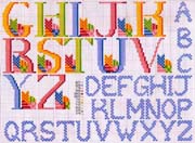 Schema punto croce Alfabeto-colori-2