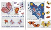 Schema punto croce Bordi-farfalle