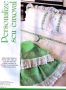 Schema punto croce Bordi-fiori-monocolore