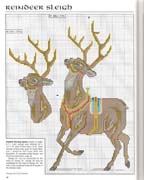 Schema punto croce Cervo