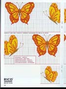 Schema punto croce Farfalla