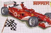Schema punto croce Ferrari-f1-a