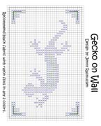 Schema punto croce Gecko