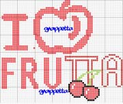 Schema punto croce I-love-frutta-1