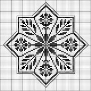 Schema punto croce Motivo Mandala-2