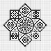 Schema punto croce Motivo Mandala
