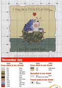 Schema punto croce Novembre-riccio
