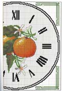 Schema punto croce Orologio-frutta-2b