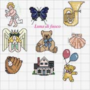 Schema punto croce Schemetti-vari