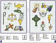 Schema punto croce Schemini-religiosi