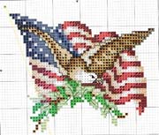 Schema punto croce Usa-flag-1