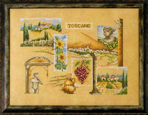 Schema punto croce Toscana 1