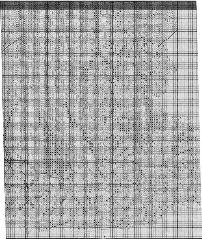 Schema punto croce Vestito rossella 18