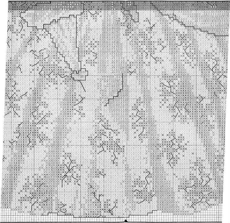 Schema punto croce Vestito rossella 3