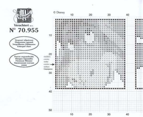 Schema punto croce Winnie e amici 1