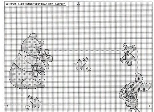 Schema punto croce Winnie the pooh 1