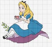 Schema punto croce alice the