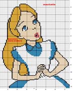 Schema punto croce alice2
