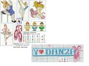 Schema punto croce ballerine5