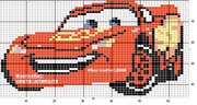 Schema punto croce cars 
