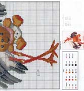 Schema punto croce cicogna e orsetto2