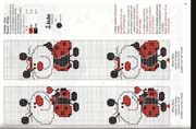 Schema punto croce coccinelle1 