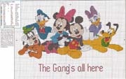 Schema punto croce disney 