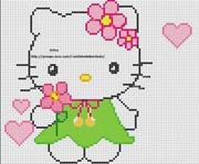 Schema punto croce hello kitty4