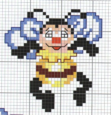 Schema punto croce Ape