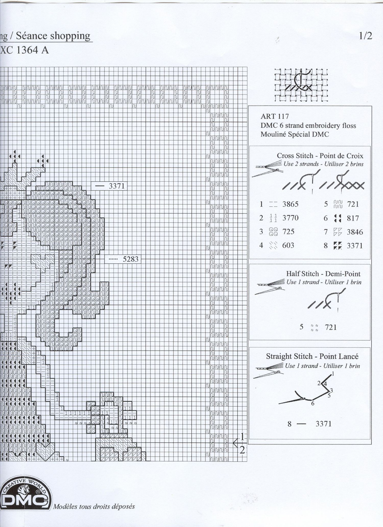 Schema punto croce Baby 3