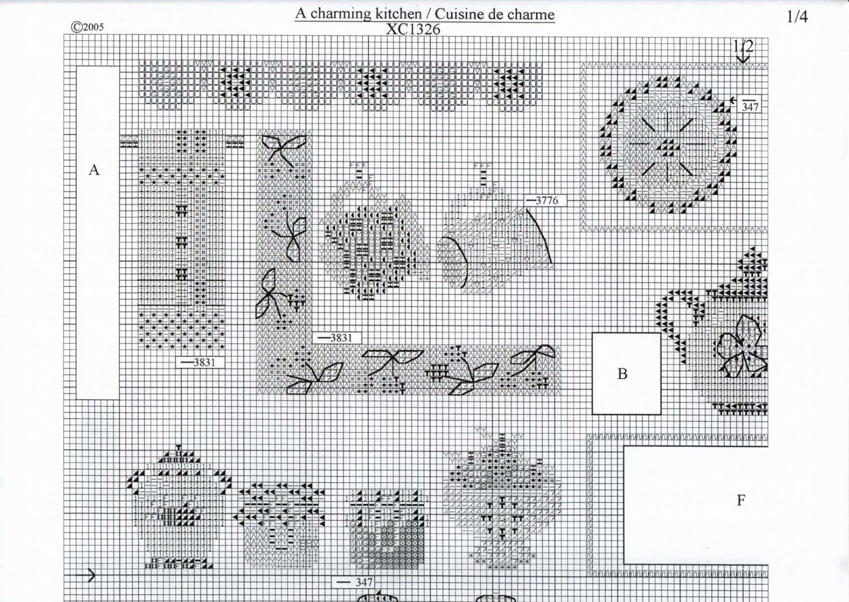 Schema punto croce Bella cucina 2